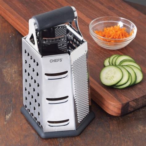 chefs 6 sided stainless steel box grater|professional stainless steel box grater.